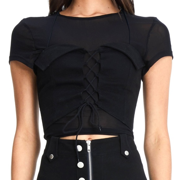 I.AM.GIA Tops - I.AM.GIA ELOISE CORSET top Black